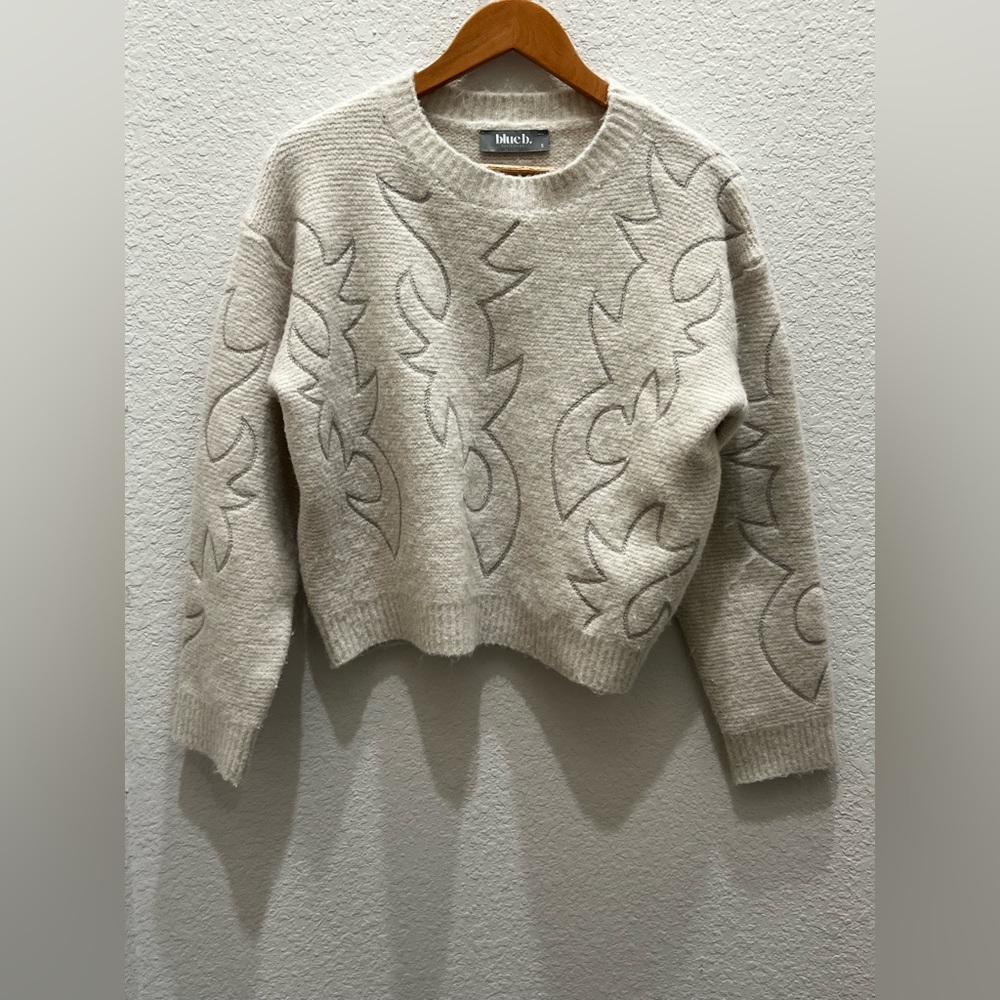 Black Ice Cream Sweater - Women's Crew Neck